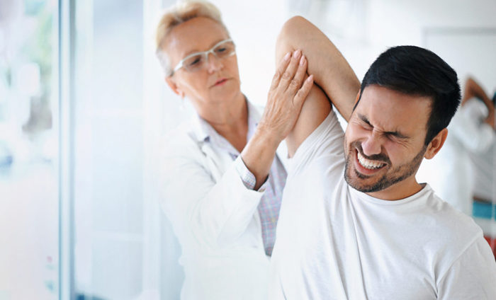 Injured Shoulder Bricklayer