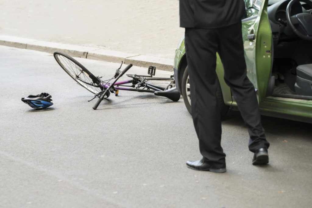 Pushbike rider knocked from bike