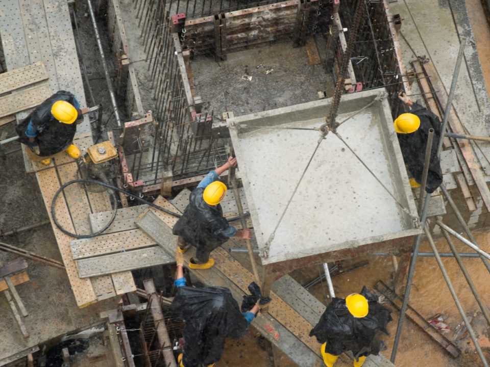 Work Injury Concreter Wet Conditions