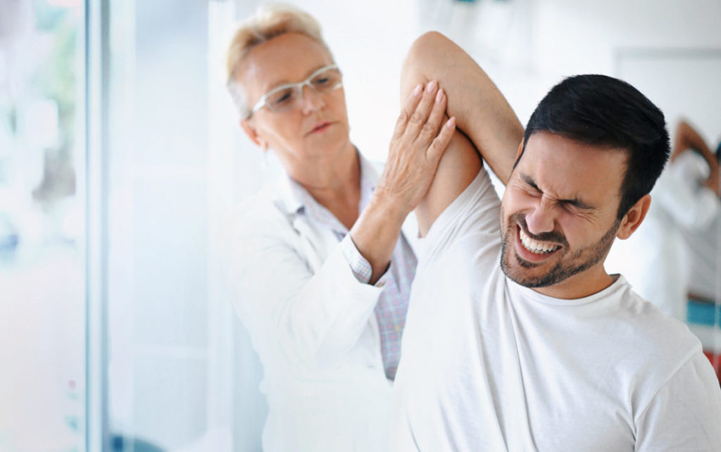 Injured Shoulder Bricklayer